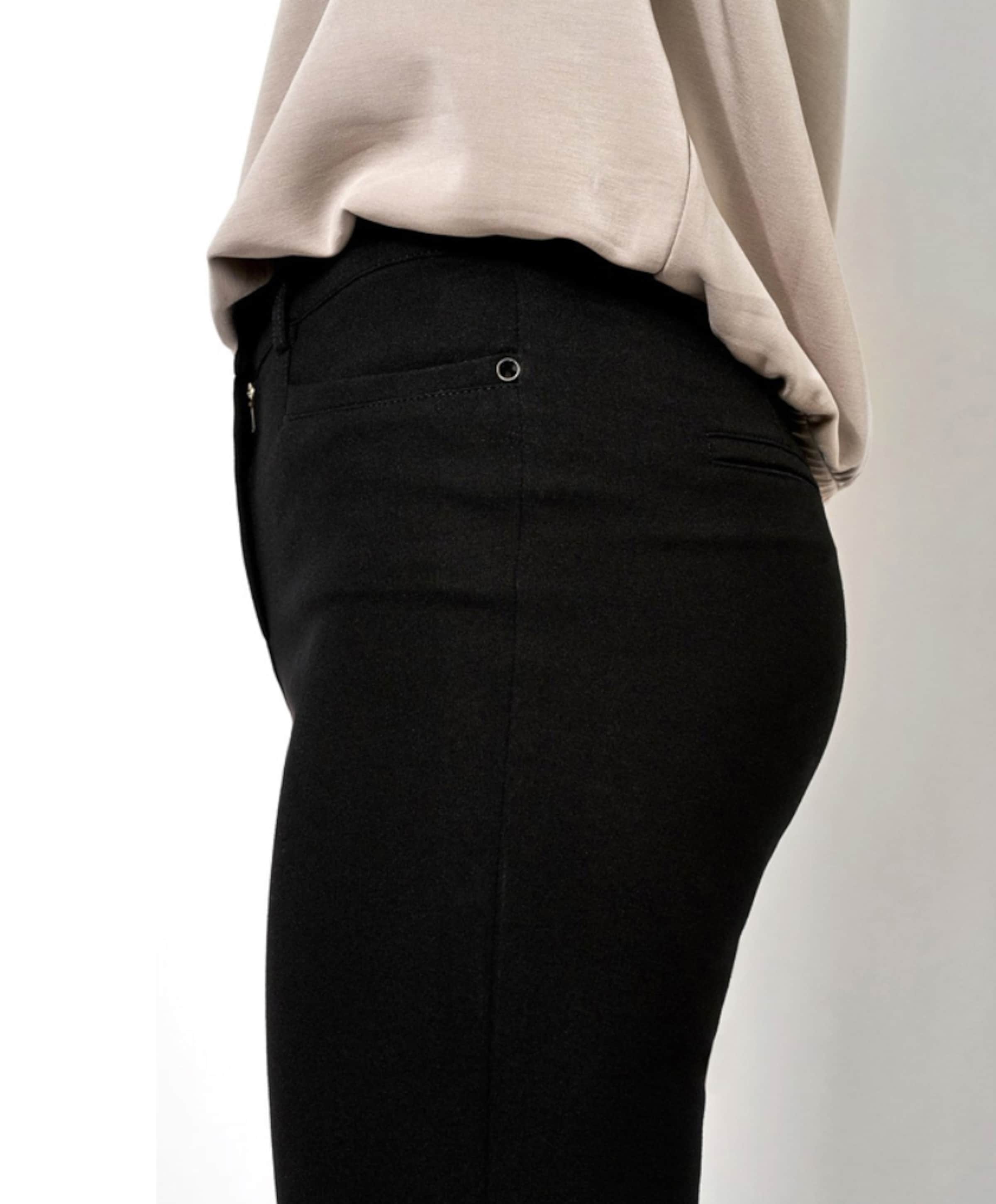 Toni Jolie Turn Up dames broek zwart