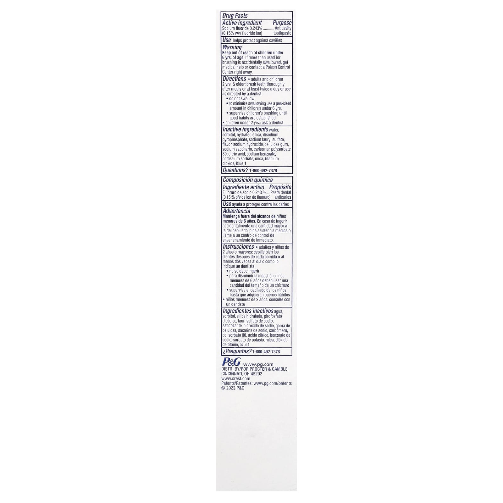 Crest, Plus Complete, fluoride tandpasta, extra witmakend met tandsteenbescherming, Clean Mint, 153 g