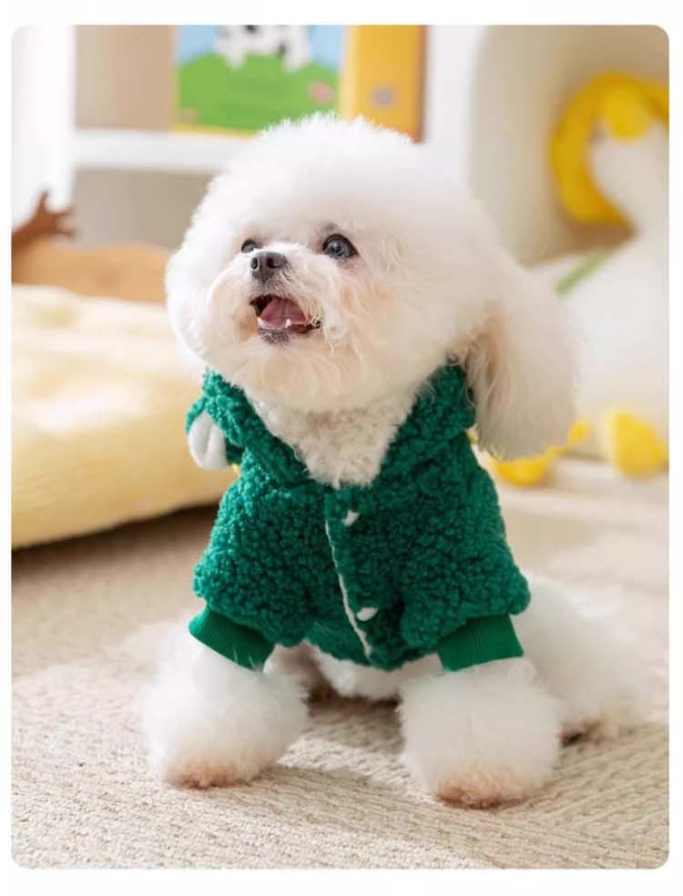 Cissilli - Dinosaurus Faux Shearling Hooded Pet Top