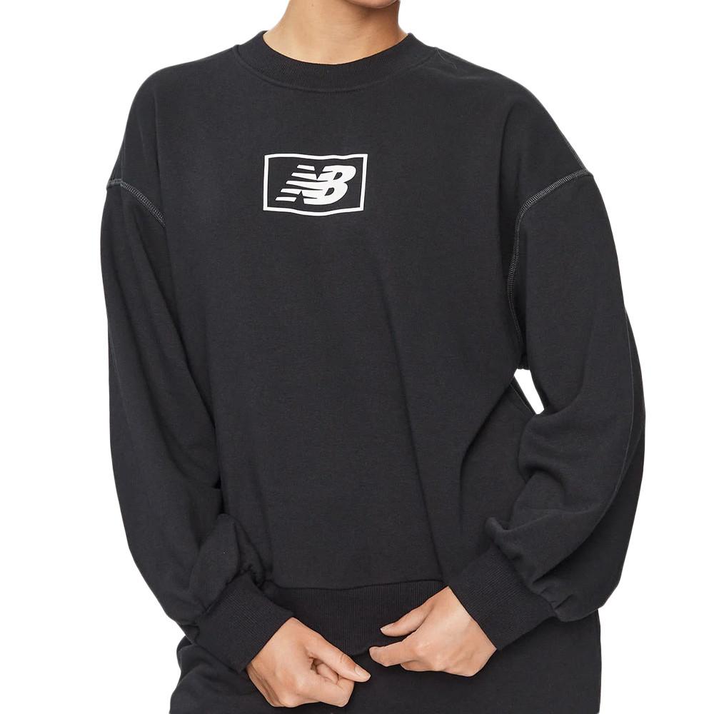 New Balance Sweat Noir Femme New Balance Essentials French Terry