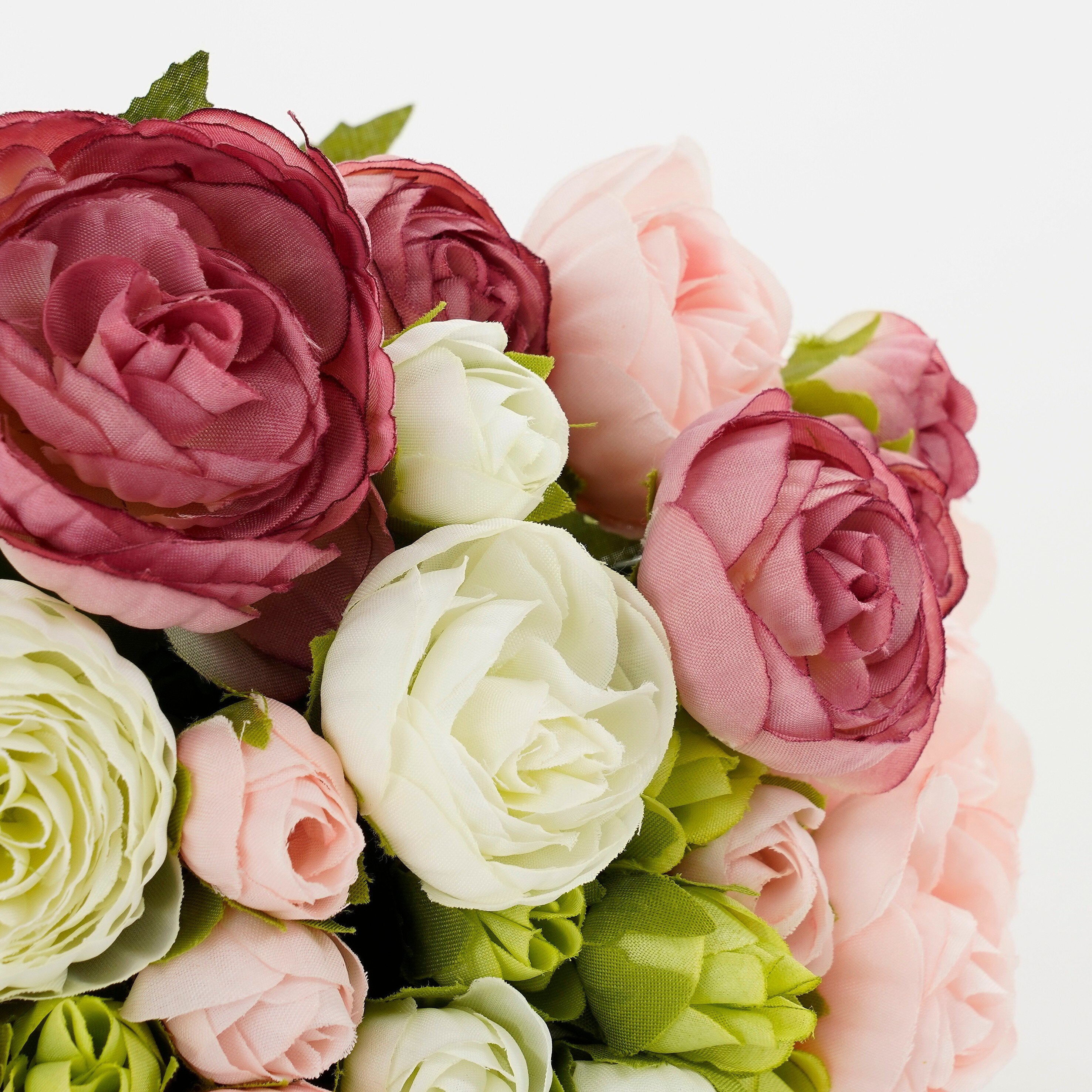 Mica Decorations Boeket ranunculus roze - l35xd26cm