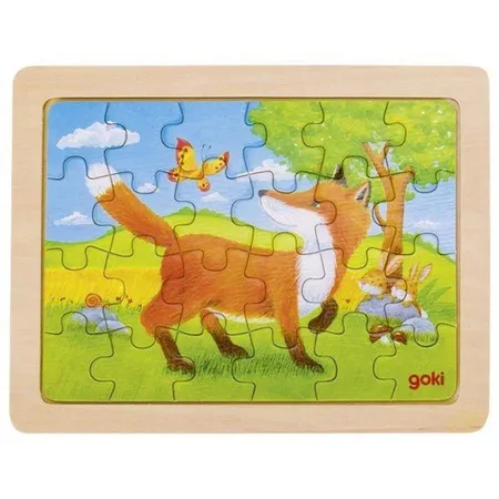goki Minipuzzle Tierfreundschaften, 24 Teile, sortiert