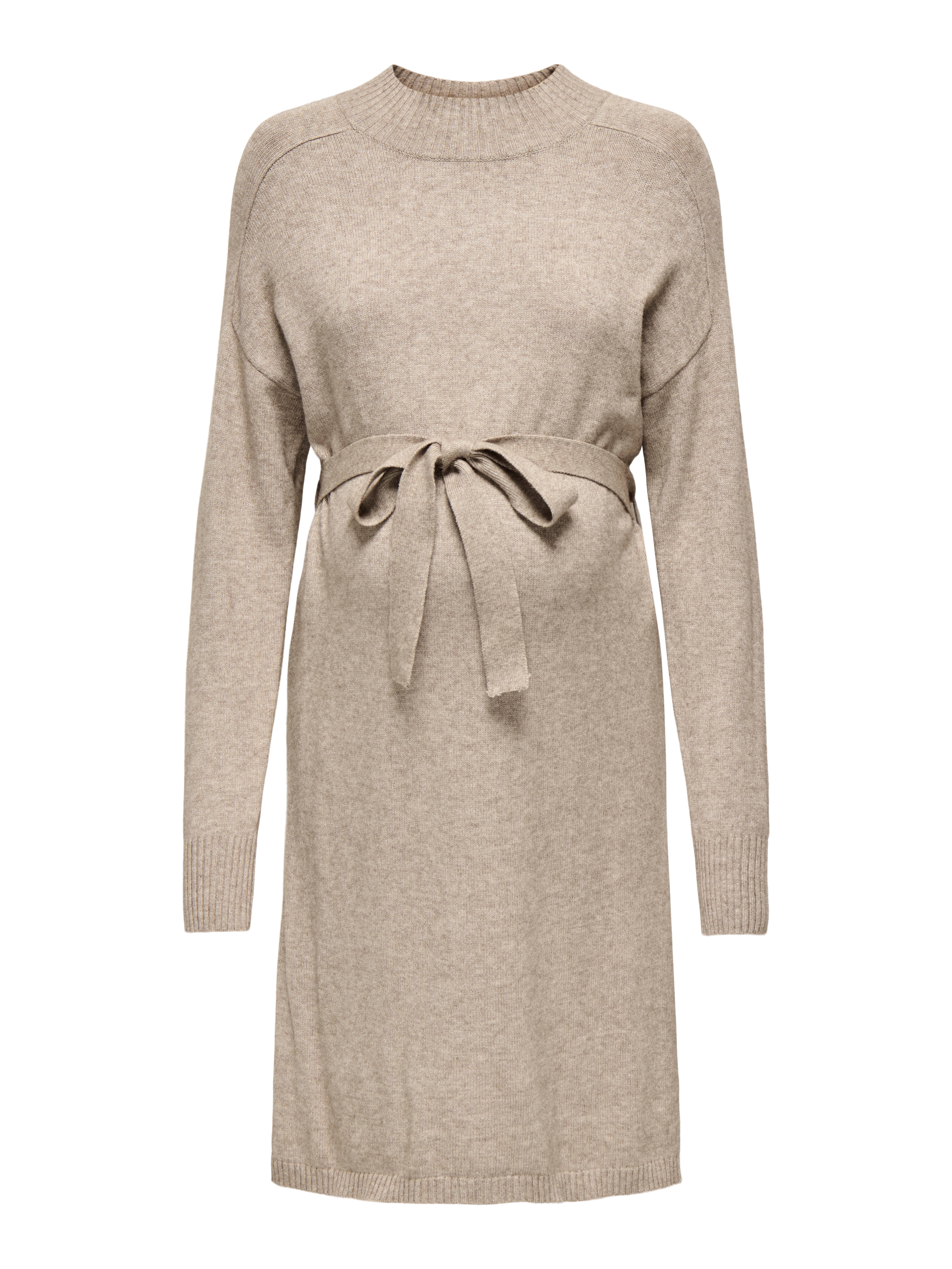 OLMLEVA Langes Kleid Beige