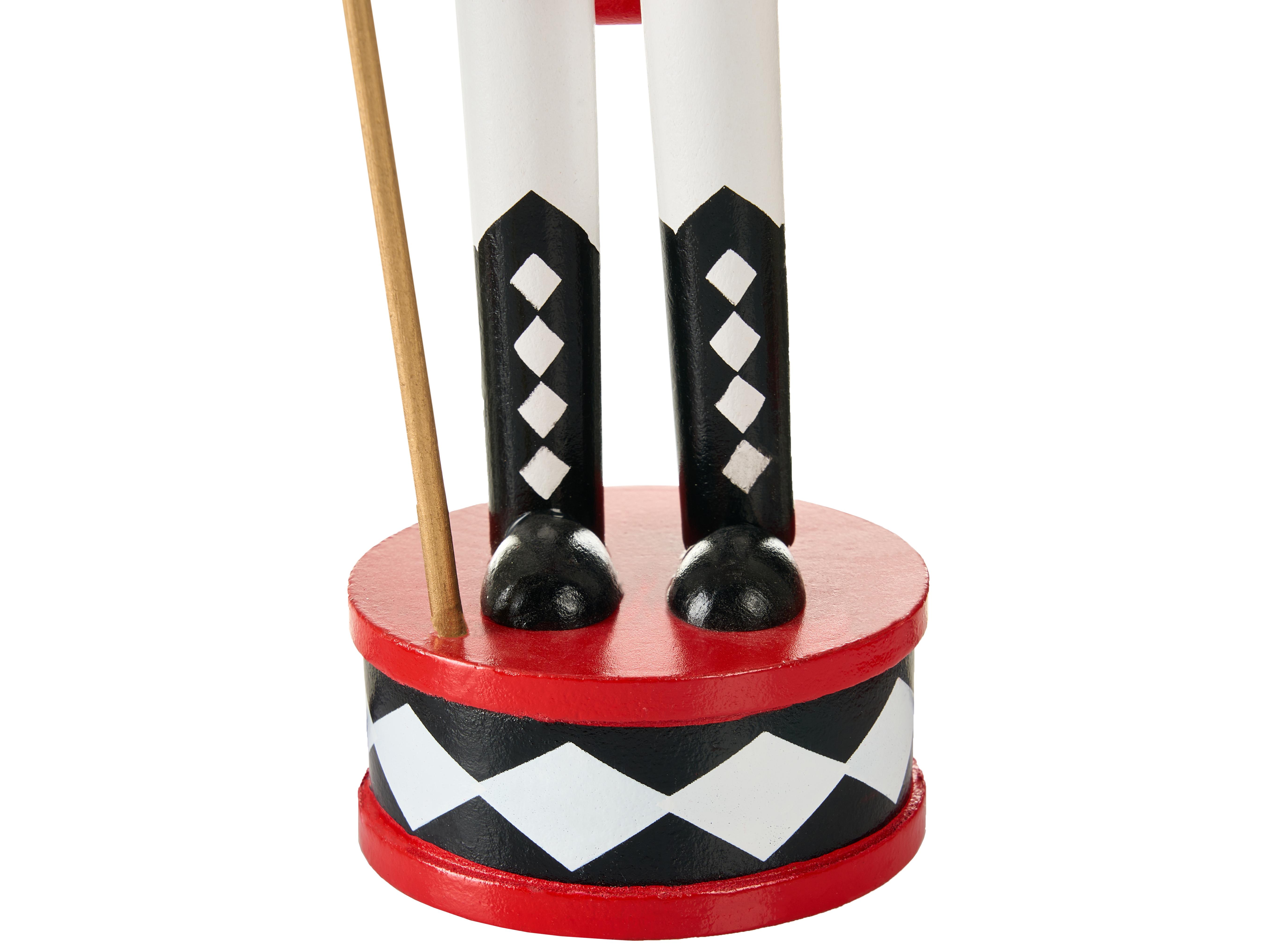 Set van 3 figuren RICKLEAN Notenkraker 30 cm Rood/wit