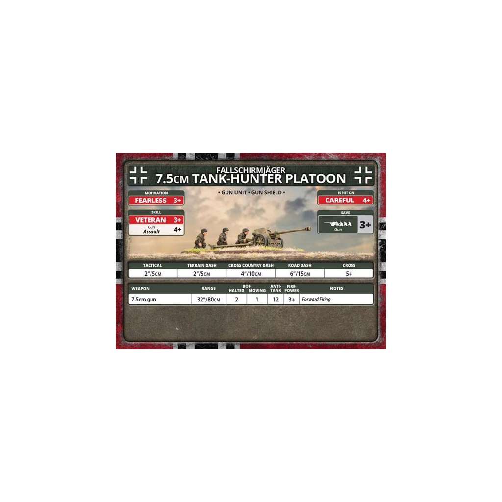 Flames of War - Fallschirmjäger 7.5cm Tank Hunter Platoon