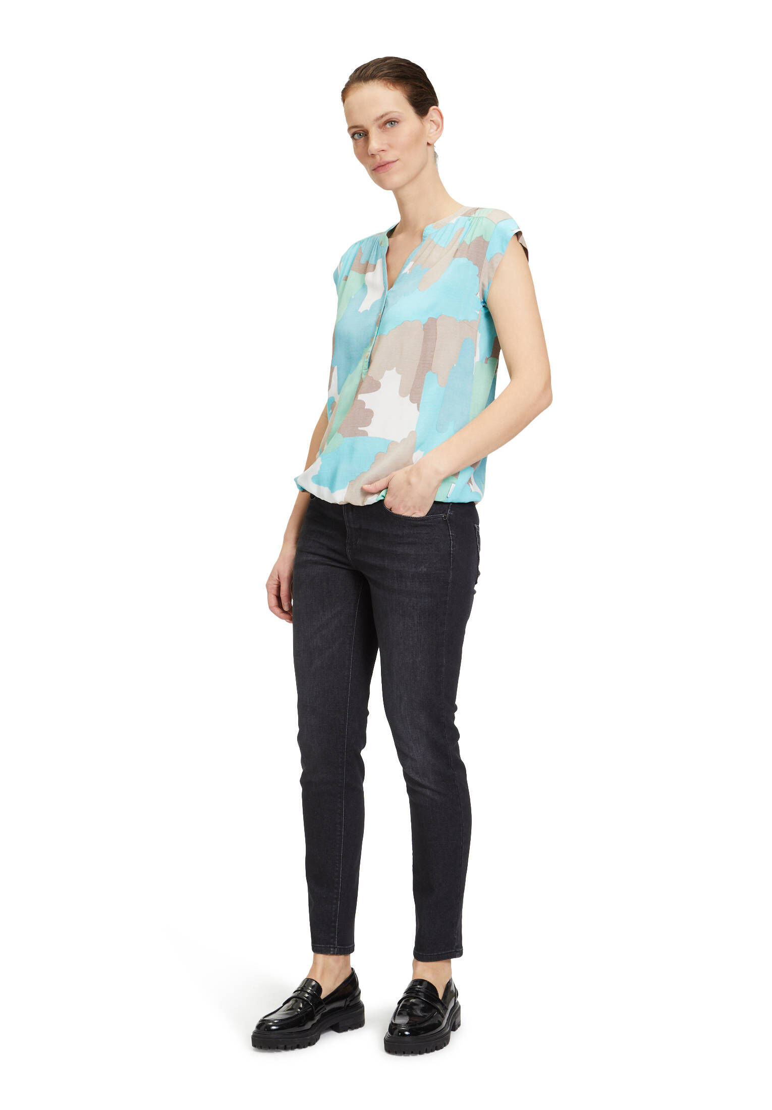 Betty & Co| Damen Blusentop mit Print
