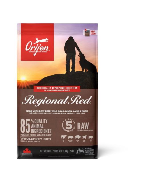 Orijen Whole Prey Regional Red Dog Rund&Zwijn - Hondenvoer