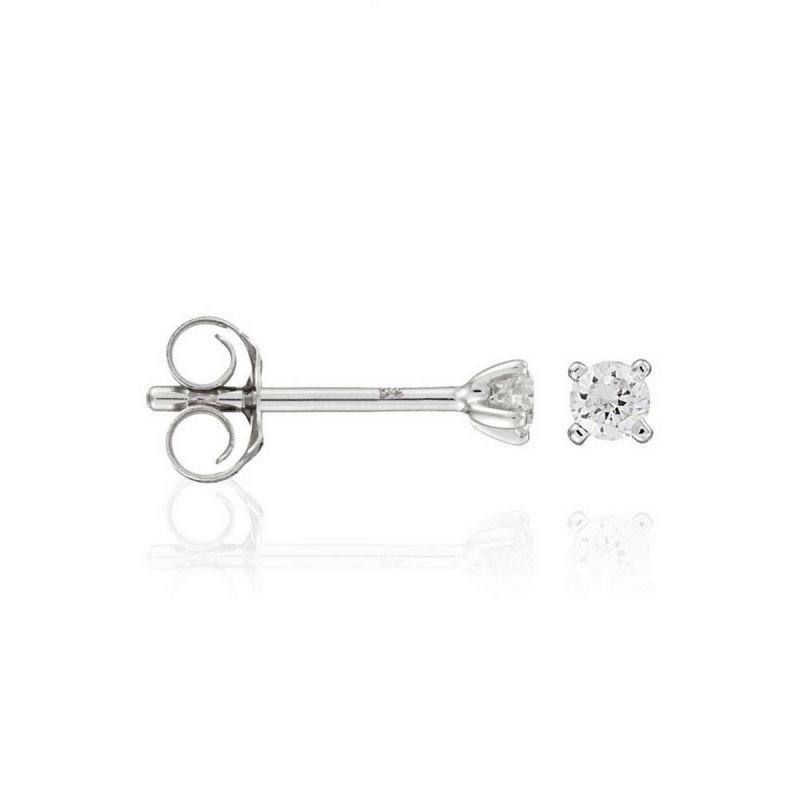 Boucles d'oreilles Or Blanc et Diamant