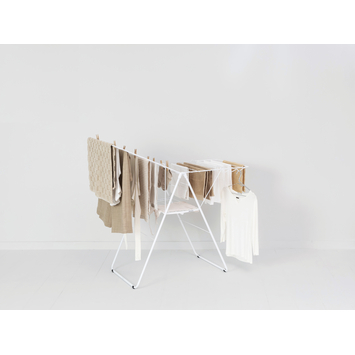 Brabantia HangOn Droogrek - 20 m - Inklapbaar wasrek - White