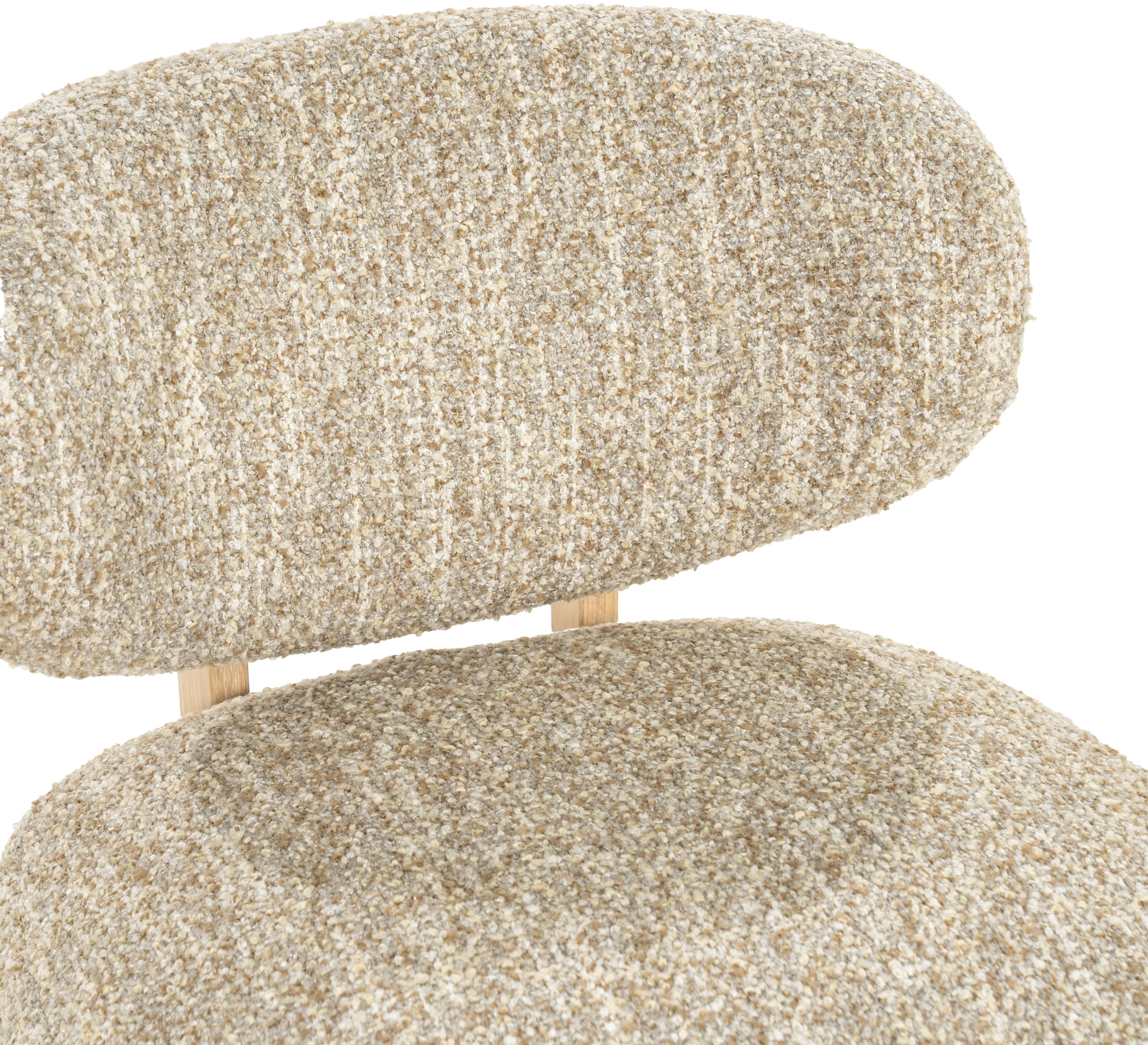 Fauteuil Beige bay naturel 96507 Reza B75 x D80 x H76.5 cm