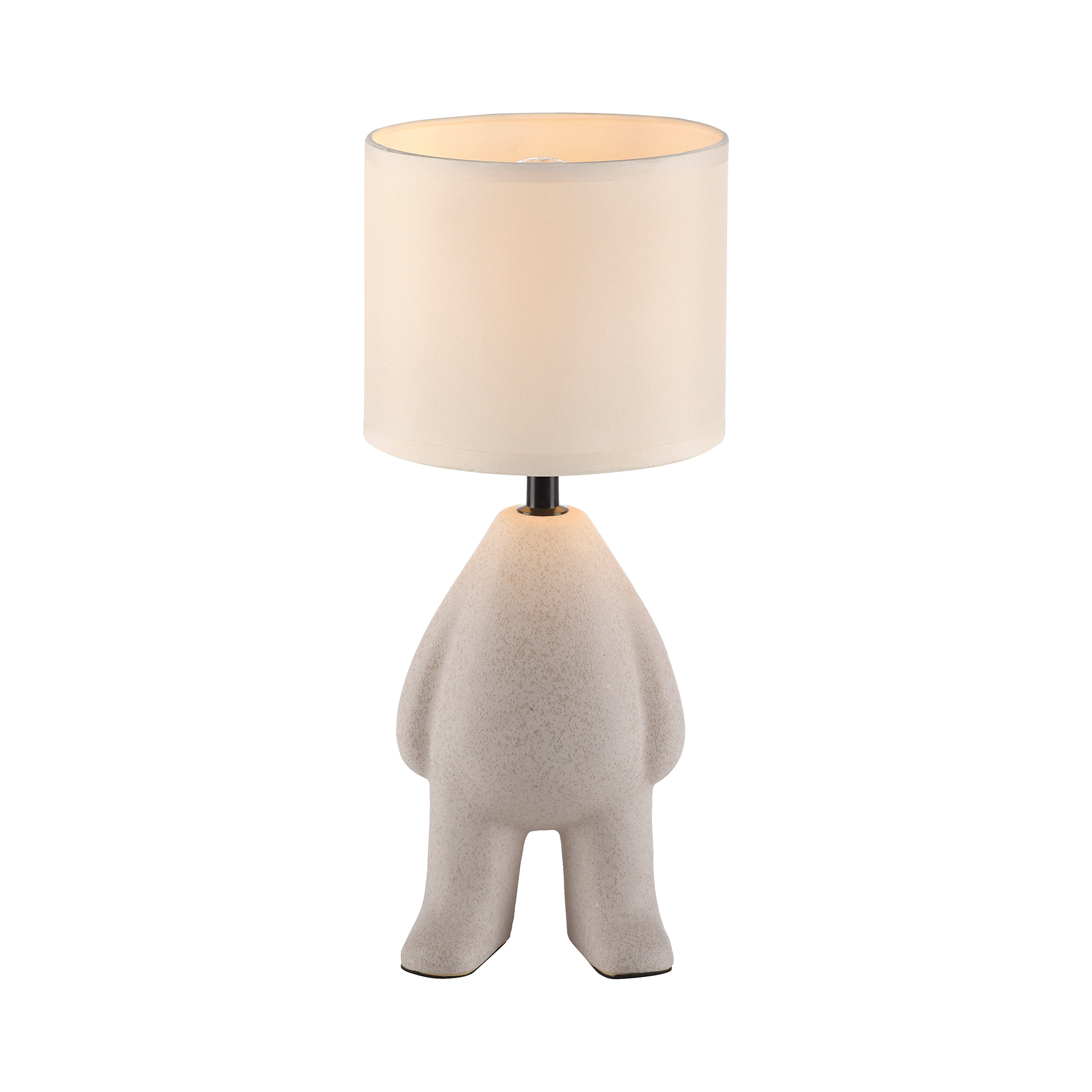 Tischleuchte - beige - Keramik - 38 cm hoch