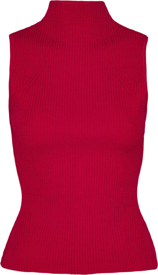 ROTATE Birger Christensen Knit Sleeveless Top Racing red