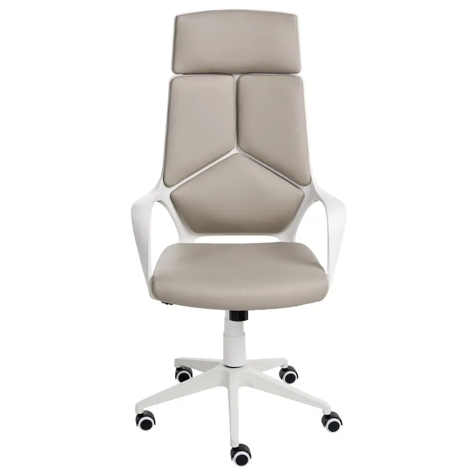 DELIGHT - Bureaustoel - Taupe - Kunstleer