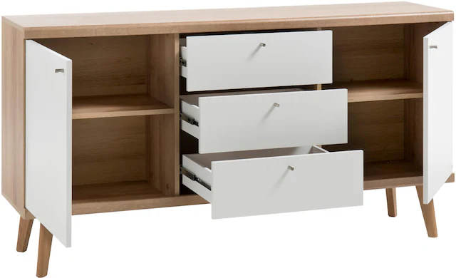 Home affaire Sideboard »Merle« im skandinavischen Design, Breite 160 cm