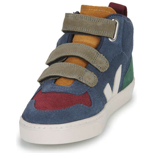 Veja - SMALL V-10 MID - Bleu / Vert / Rouge