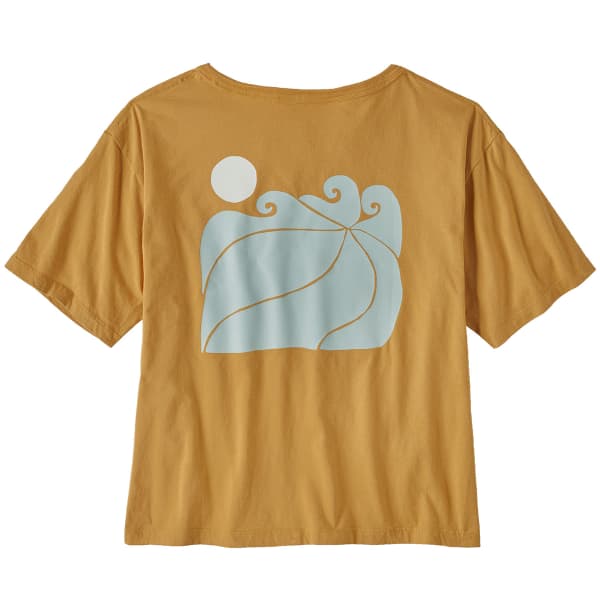 T-shirt PATAGONIA W'S SUNRISE ROLLERS ORGANIC EASY CUT TEE PUFFERFISH GOLD
