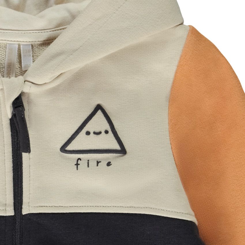 Gilet molleton effet color block pour bébé garçon - Gris foncé