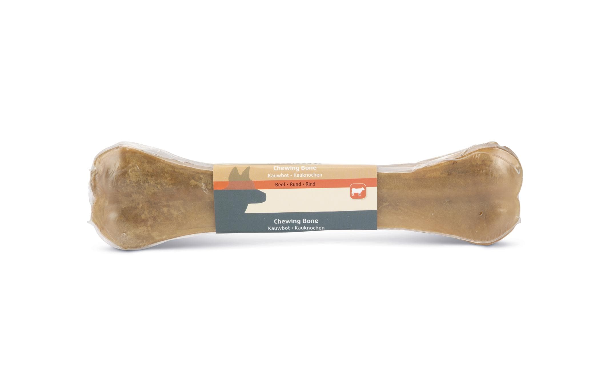 Kauknochen Rinderhaut, 26 cm, 1 Stk.Kauspass für Hunde