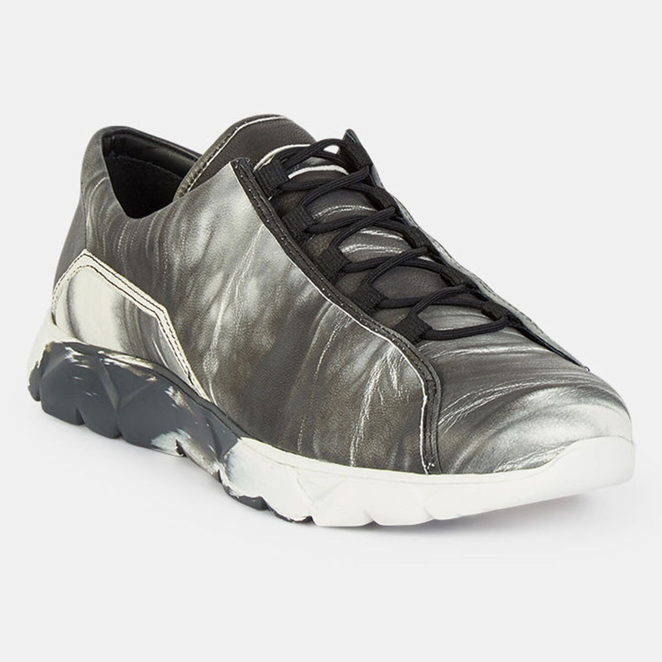 Le Flow Sneakers en Cuir Wave Lo Black Ocean noir/blanc