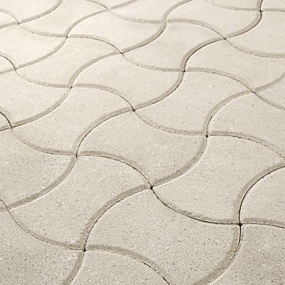 Pavé autobloquant Orbes ton pierre 12,5 x 20 cm, ép.5 cm
