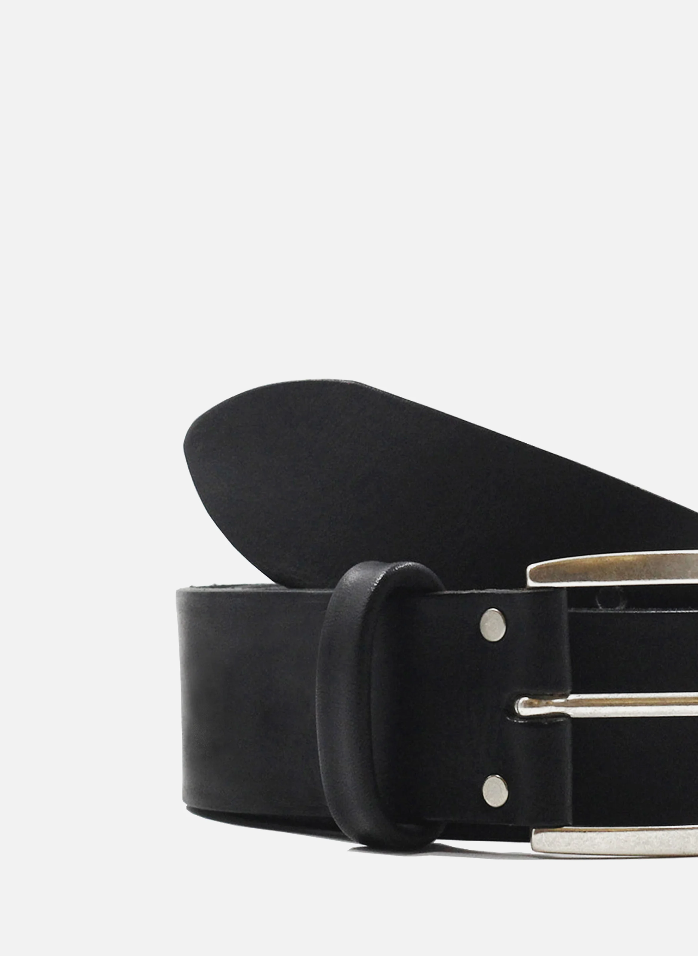 Ceinture paris cuir lisse | Noir
