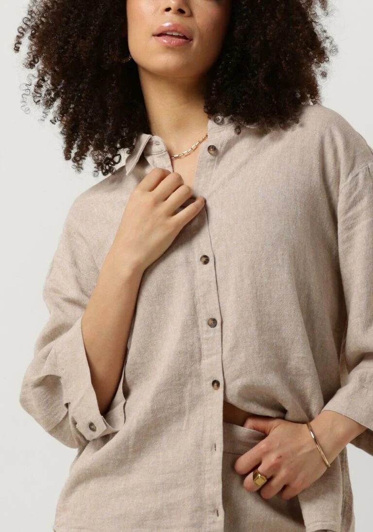 MSCH COPENHAGEN zand msch copenhagen blouse mschjovene ginia 3/4 shirt