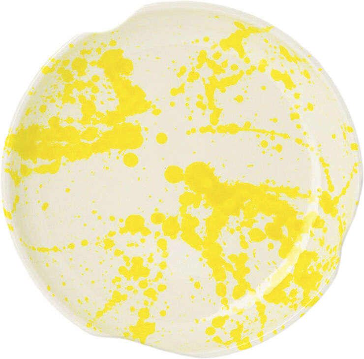 Familianna Splash Side Plate Organic Yellow splash
