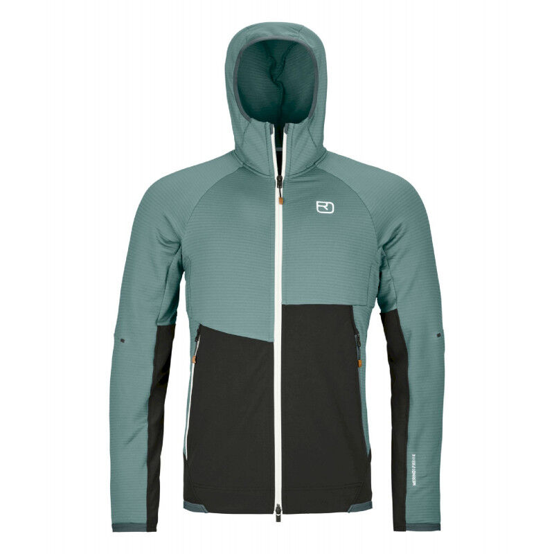 Fleece Rib Hoody - Polaire en laine mérinos homme