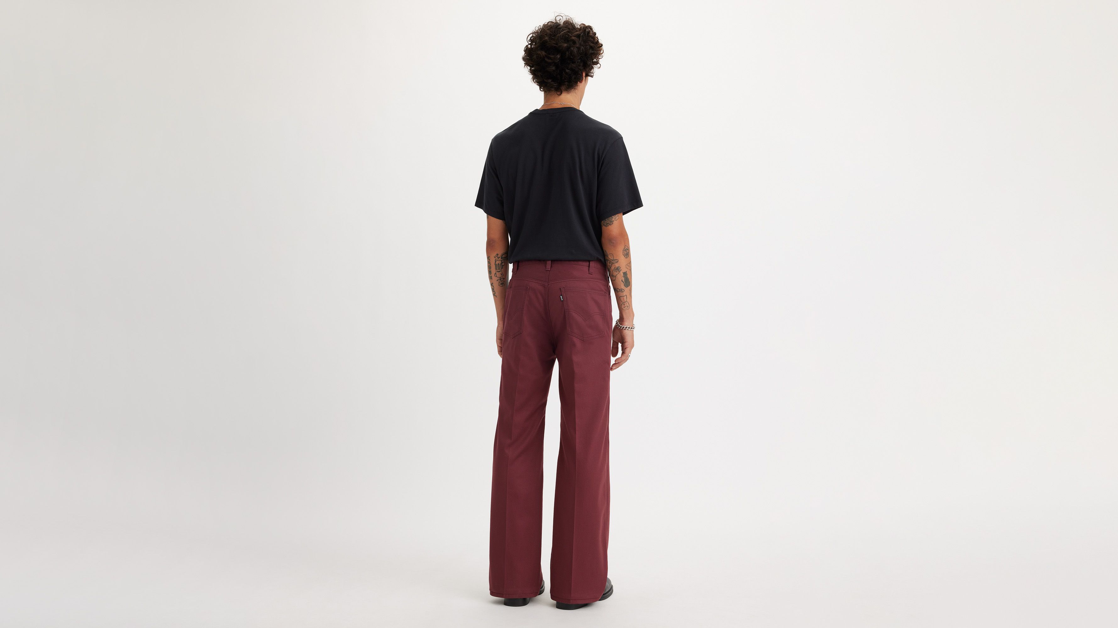 Levi's® pantalon Sta-Prest® Flare - Red Mahogany Sta-Prest Twill - Rouge