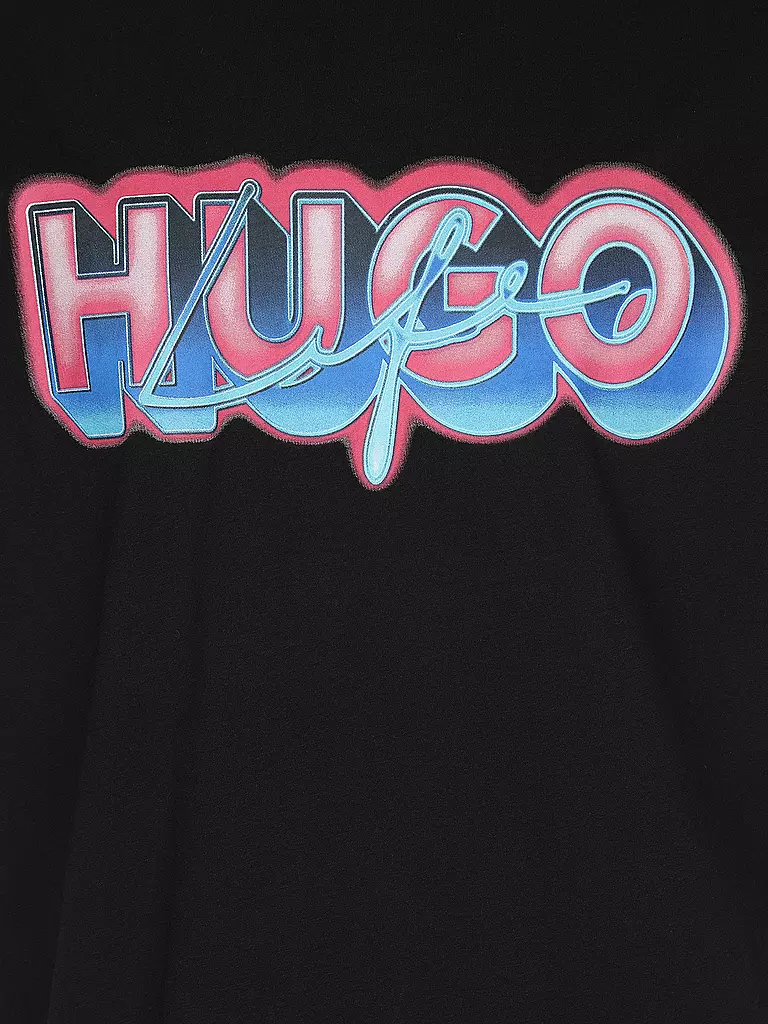 HUGO T-Shirt NILLUMI schwarz