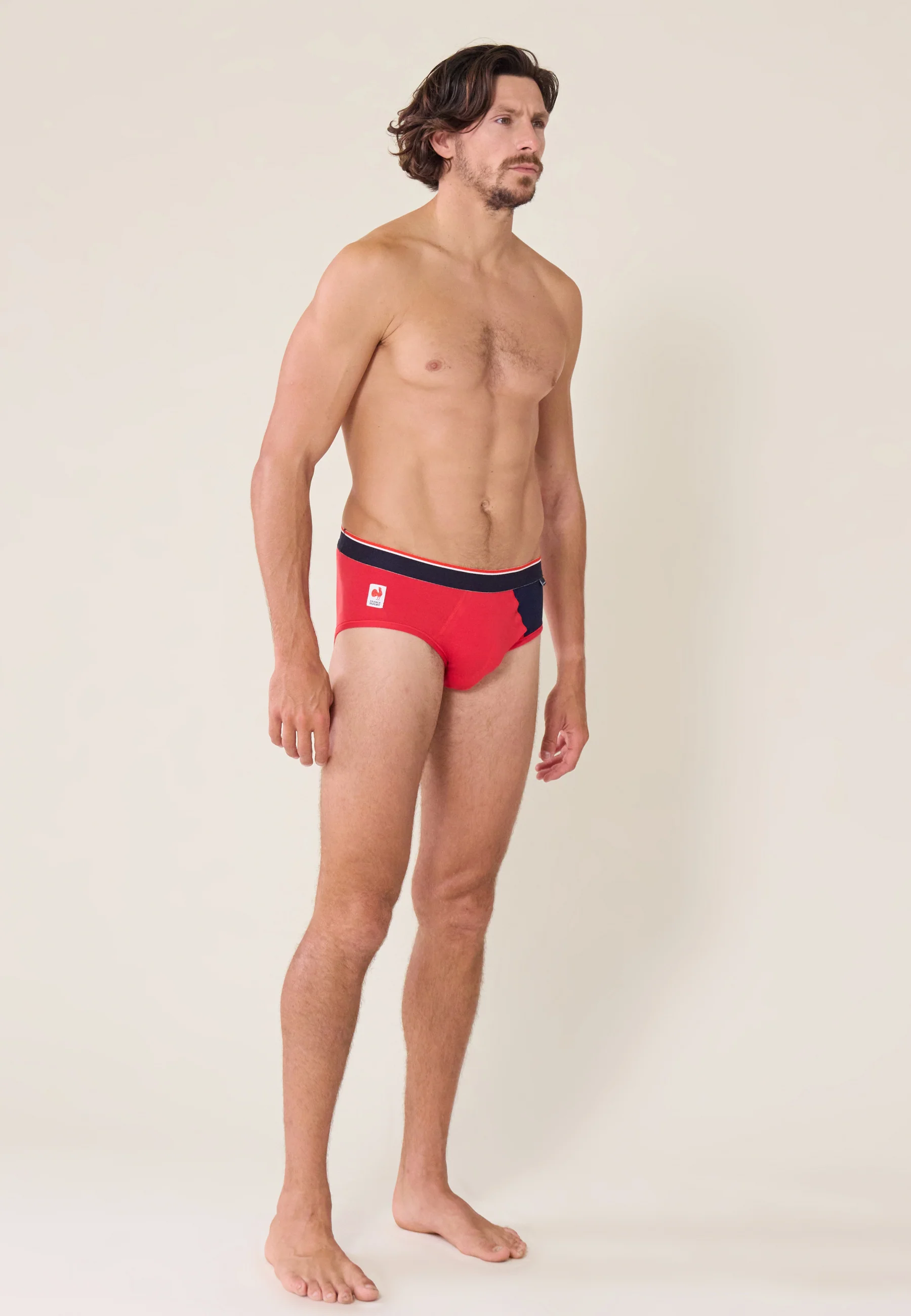 Slip en coton-Terrible Rouge Bleu Marine XV de France