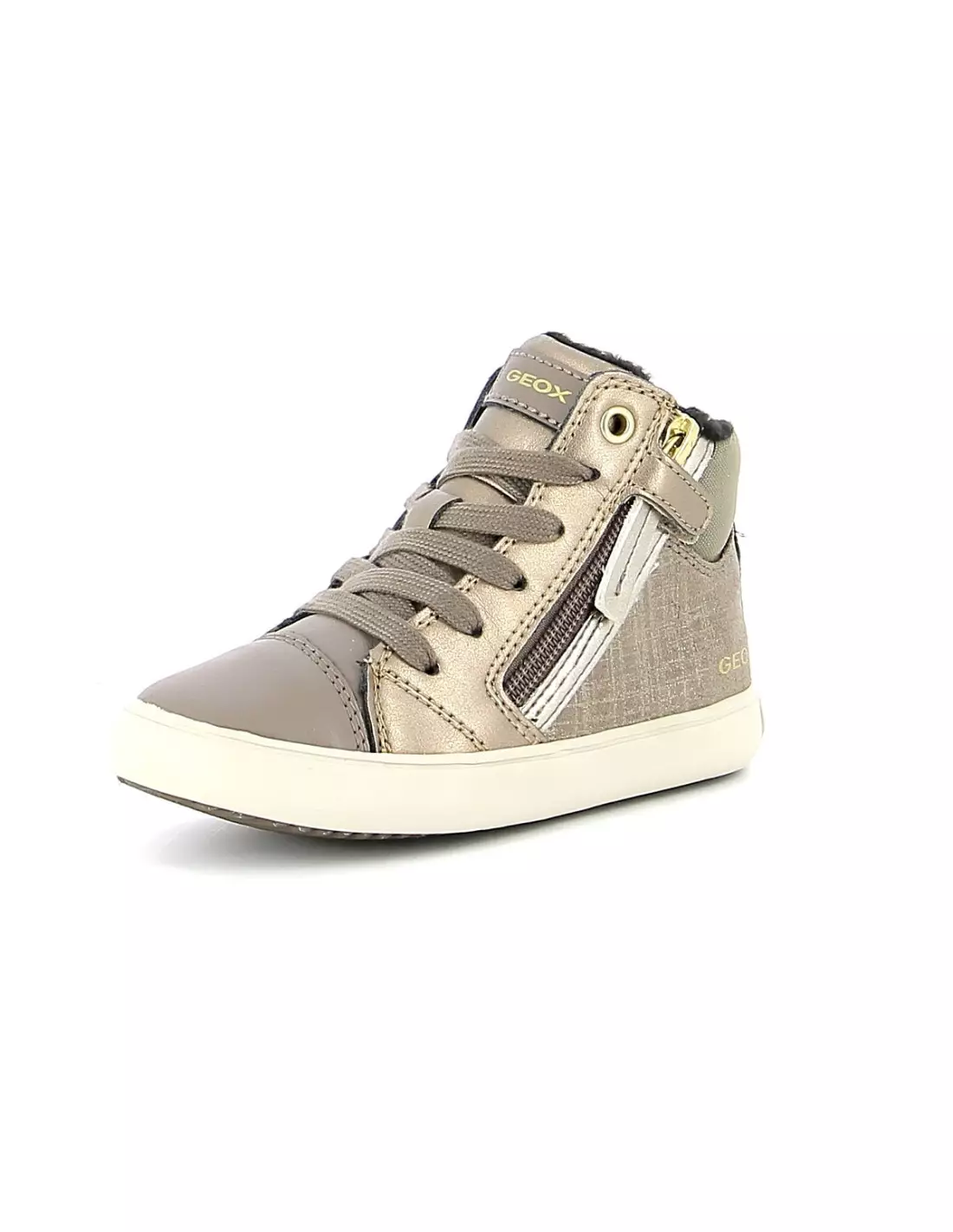 GEOX GISLI - Baskets Smokegreygold
