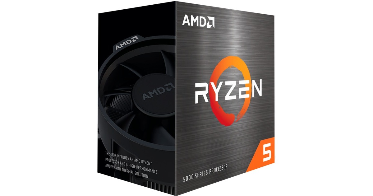 AMDRyzen 5 5600T, 3,7 GHz (4,5 GHz Turbo Boost) socket AM4 processor  (Unlocked, Wraith Stealth, Boxed)