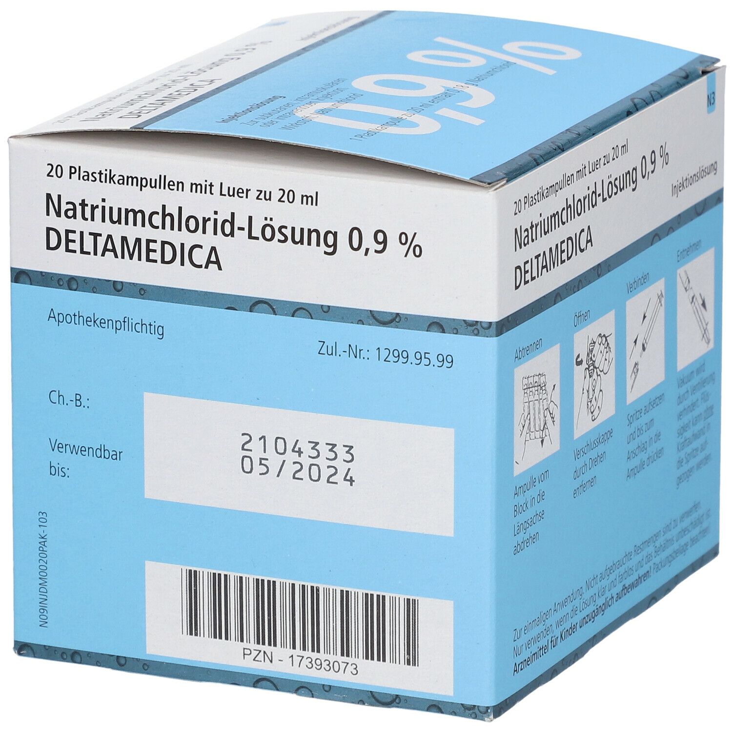 Isotonische Natriumchlorid-Lösung 0,9 % DELTAMEDICA