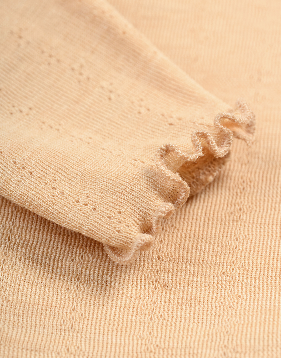 Pointelle legging van merinowol/zijde voor baby's