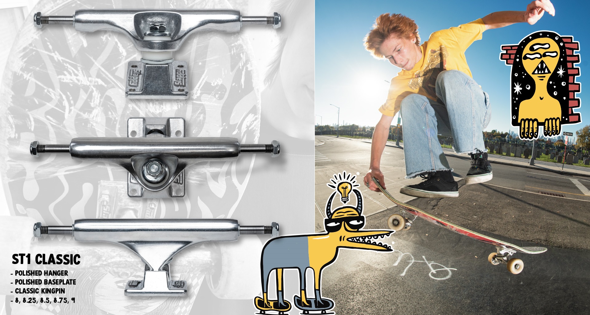Slappy Trucks STF1 Classic Polished 8.0