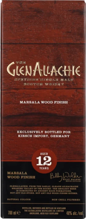 GLENALLACHIE 12 YEARS MARSALA WOOD FINISH 70CL