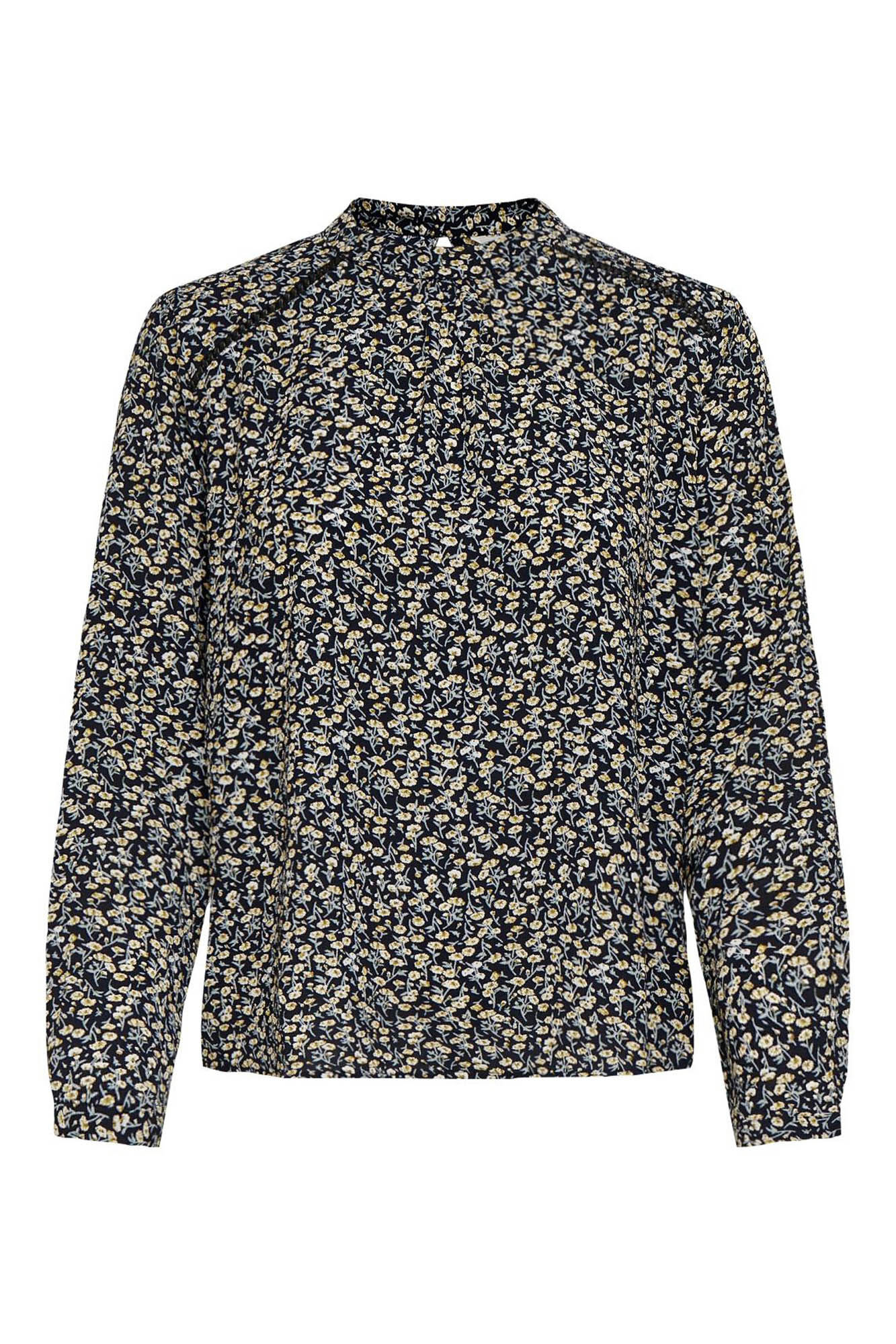 blusa estampada de manga comprida