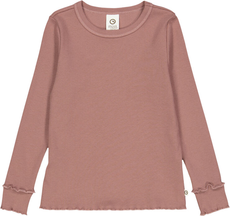 Müsli by Green Cotton Cozy me rib deco l/s T Daydream