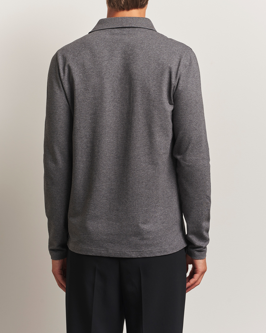 Filippa K Luke Lycra Polo Shirt Anthracite Melange