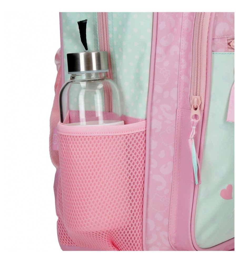 Mochila Joumma Hello Kitty Paris turquesa - 25x32x12cm -