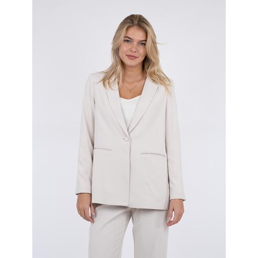Neo Noir Avery Woven Blazer, Ivory, 40