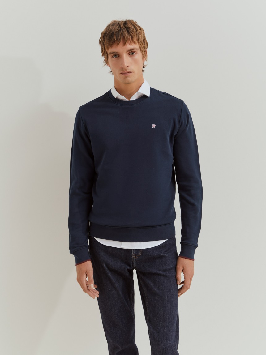 Sweater básica de algodão