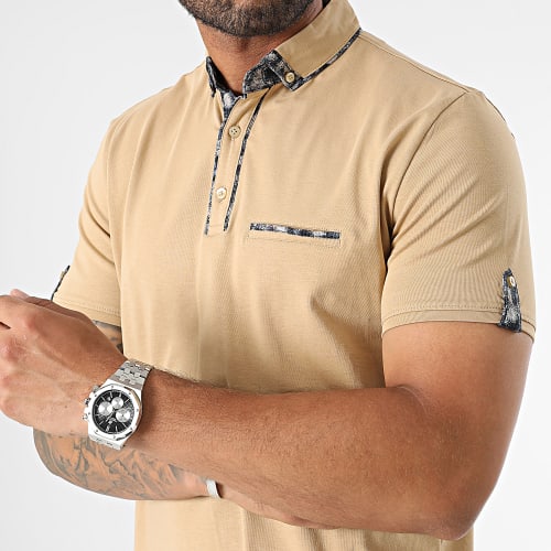 Polo Manches Courtes Beige