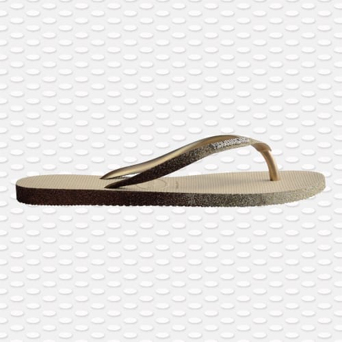 Tongs Femme Slim Sparkle Beige