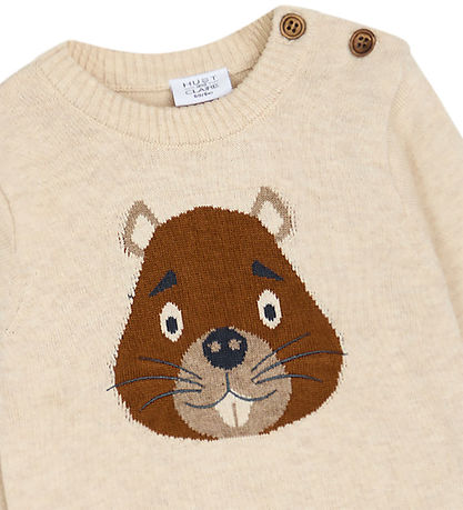 Hust and Claire Bluse - Strik - Pilou - Wheat Melange