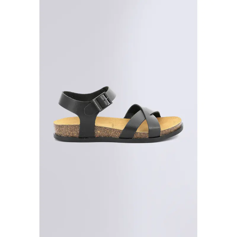 Kick alberta Noir SANDALES Cuir Femme