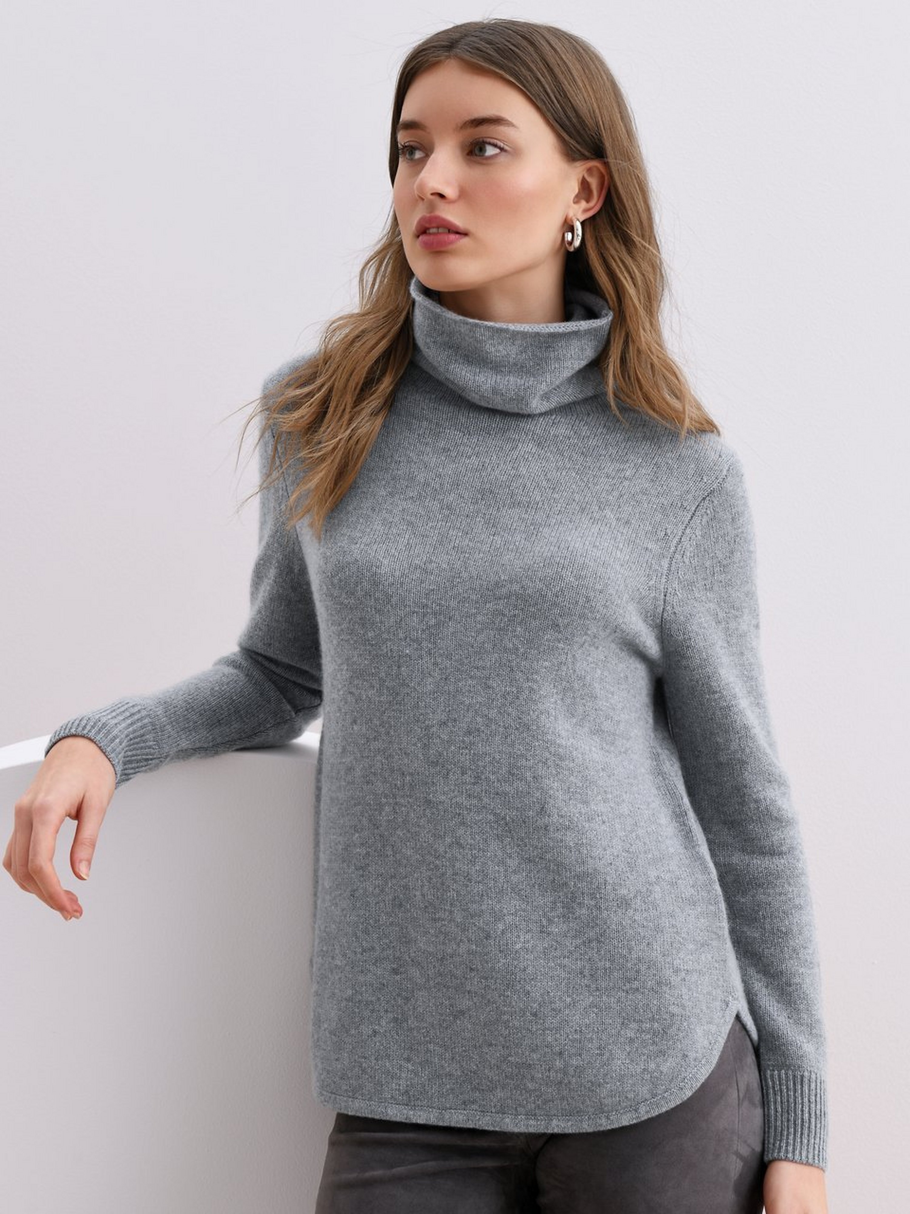 Rollkragen-Pullover