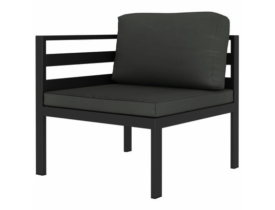 LES TENDANCES - Salon extérieur Salon de jardin-gris-5 places-70x70x64.5-251010