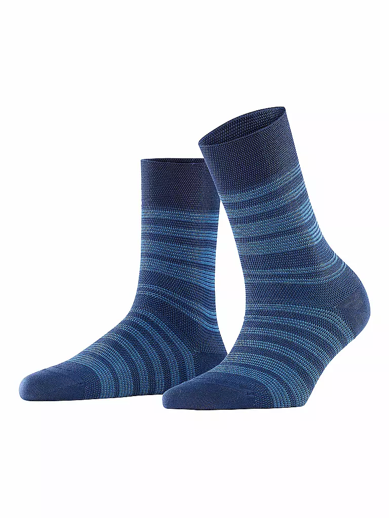 FALKE Socken SENSITIVE SUNSET STRIPE space blue  blau